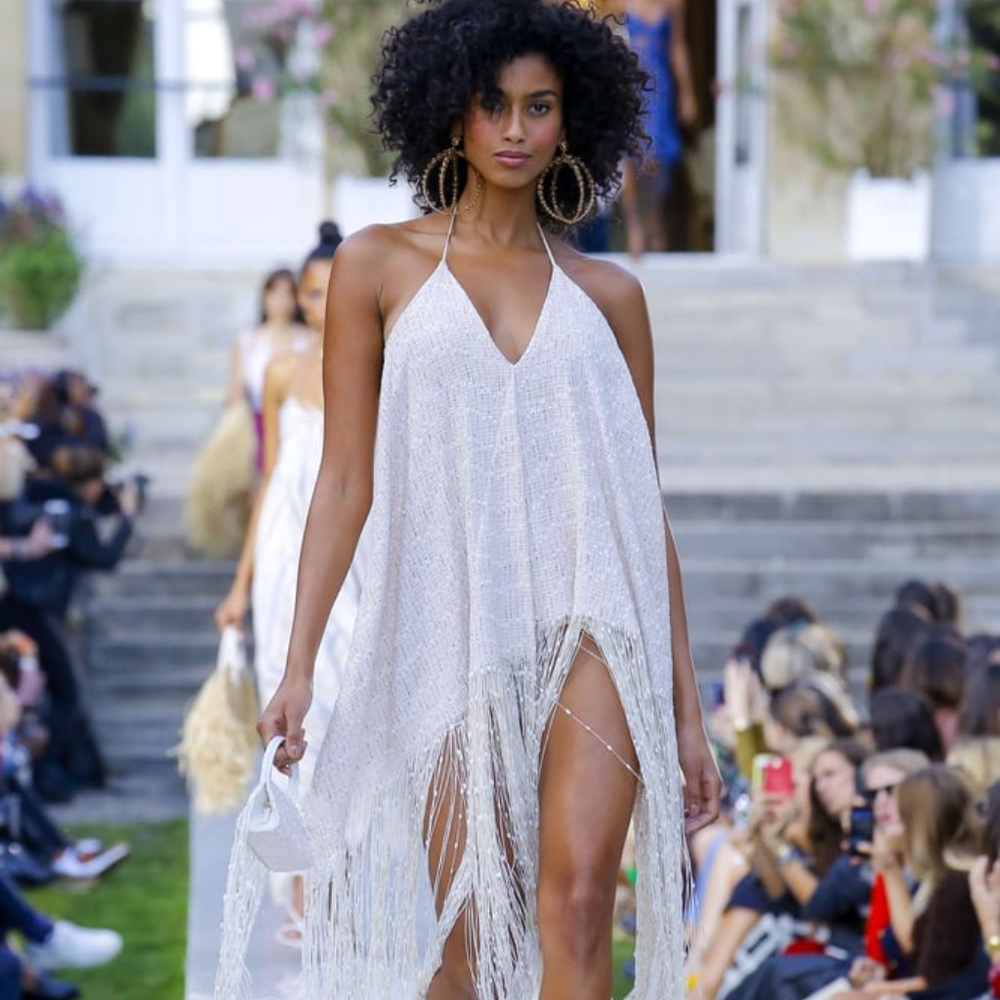 JACQUEMUS SPRING 2019 COLLECTION RIVIERA FRINGED DRESS